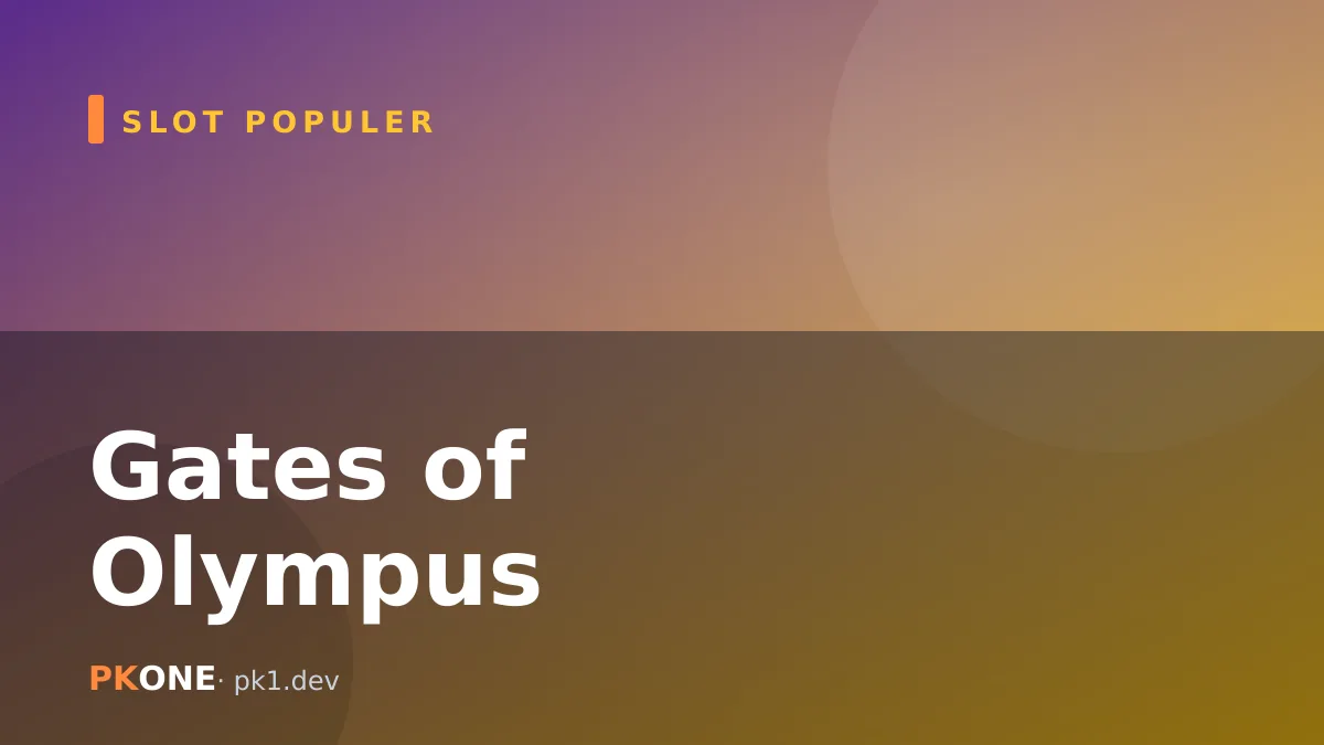 Gates of Olympus: Ikon Dewa Petir yang Melegenda